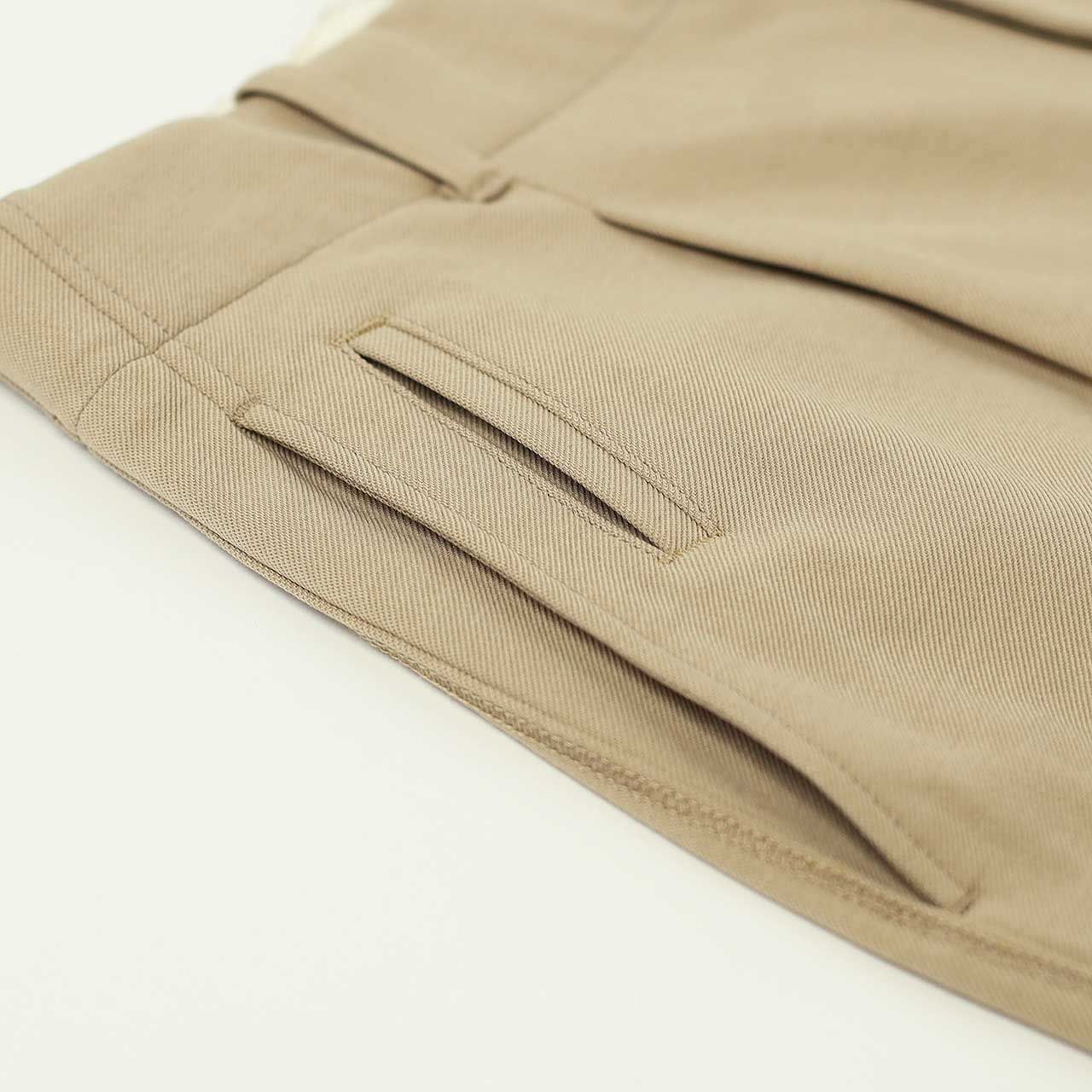 KNIT CHINO-CLOTH PANTS (STRAIGHT) | KHAKI | ニットチノパンツ