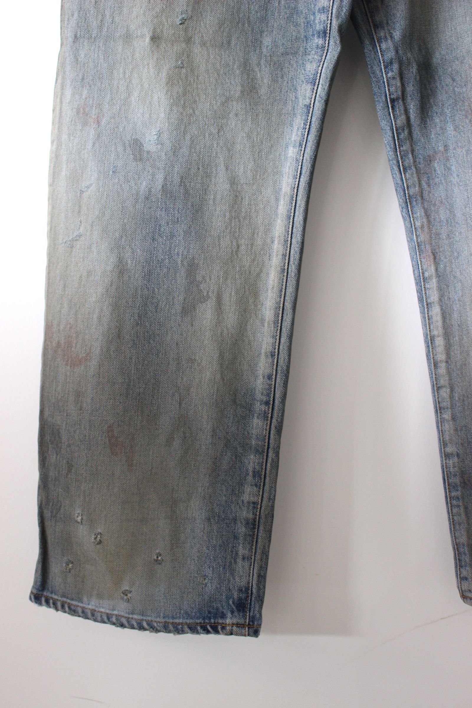 SELVEDGE DENIM STRAIGHT 5P PANTS/INDIGO
