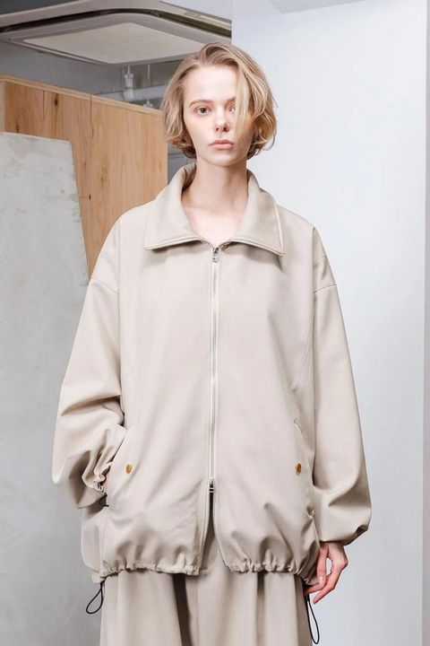 BISHU OLD WOOL GABARDINE Zip Blouson | BEIGE | アウター