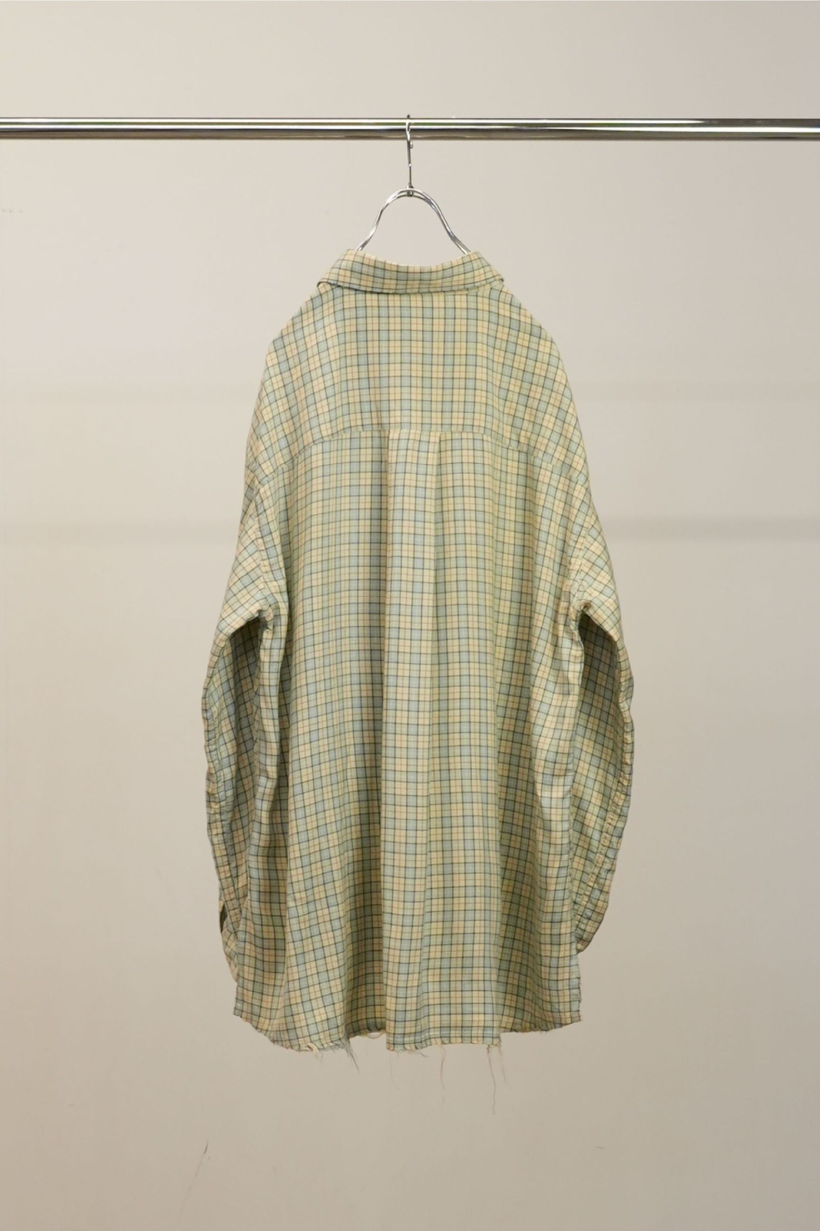 [ラスト1点] NEL CHECK OVER WORK SHIRT | CREAM | ネルシャツ