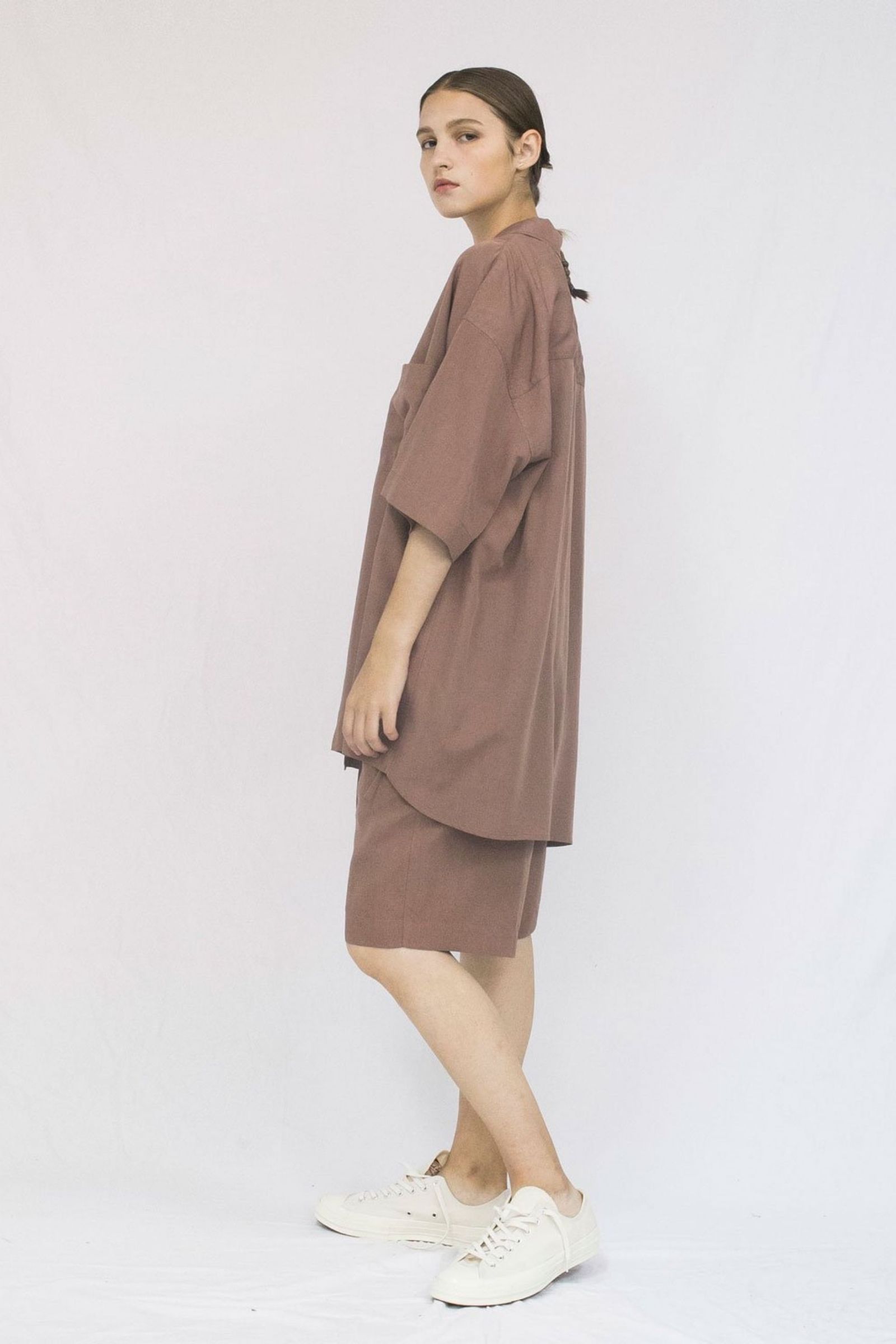 SOFT DRAPE MODAL HALF SLEEVE Shirts/シャツ