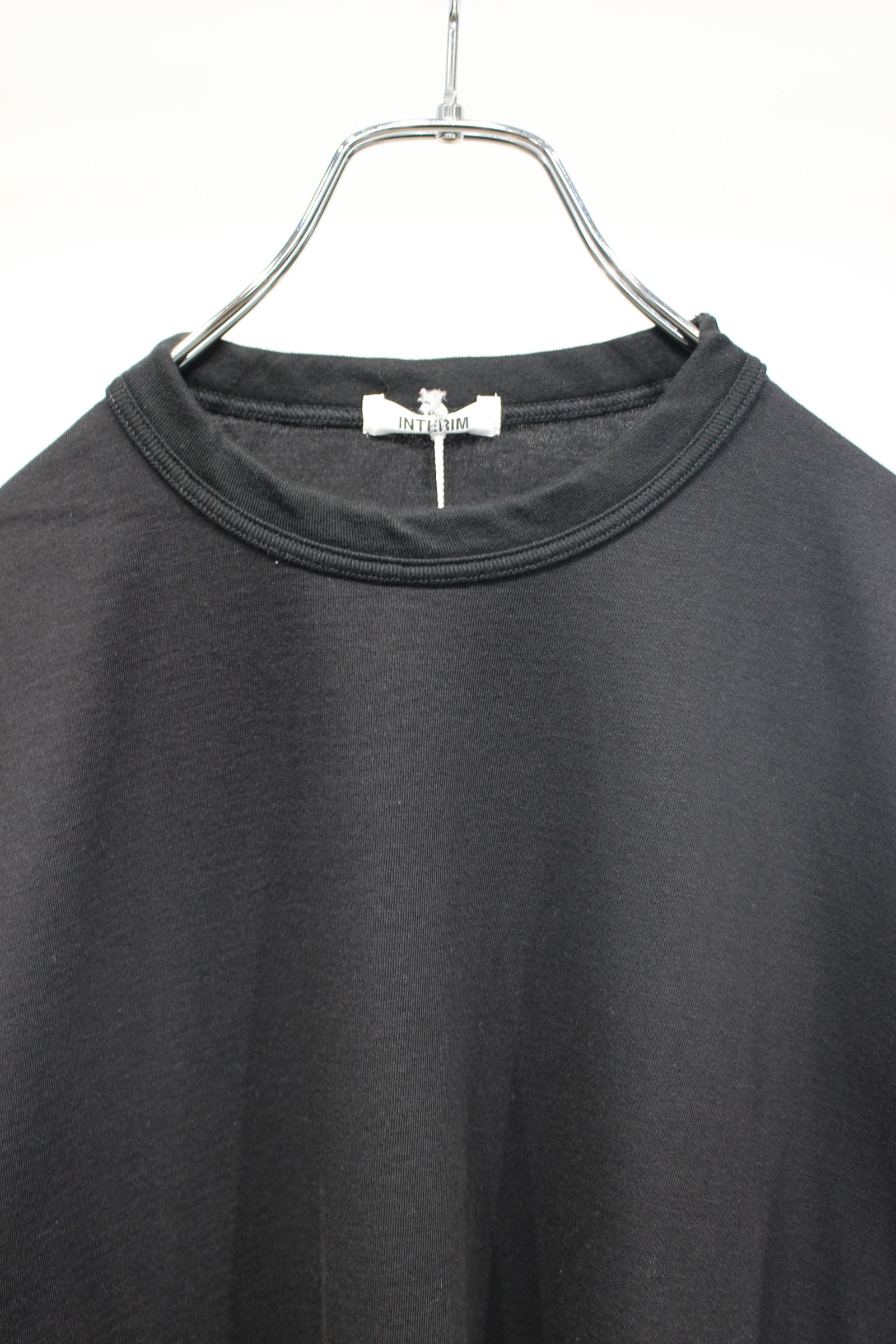 SEA ISLAND TOMPKINS LOOP JERSEY HYPER BIG BINDER NECK TUBE TEE | BLACK | カットソー