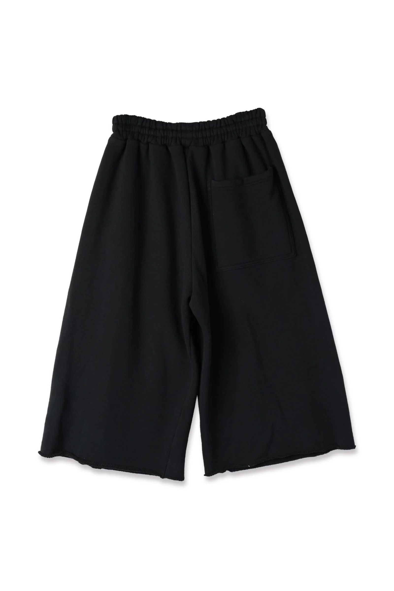 3/4 DOUBLE KNEE SWEAT PANTS | BLACK | ショートパンツ