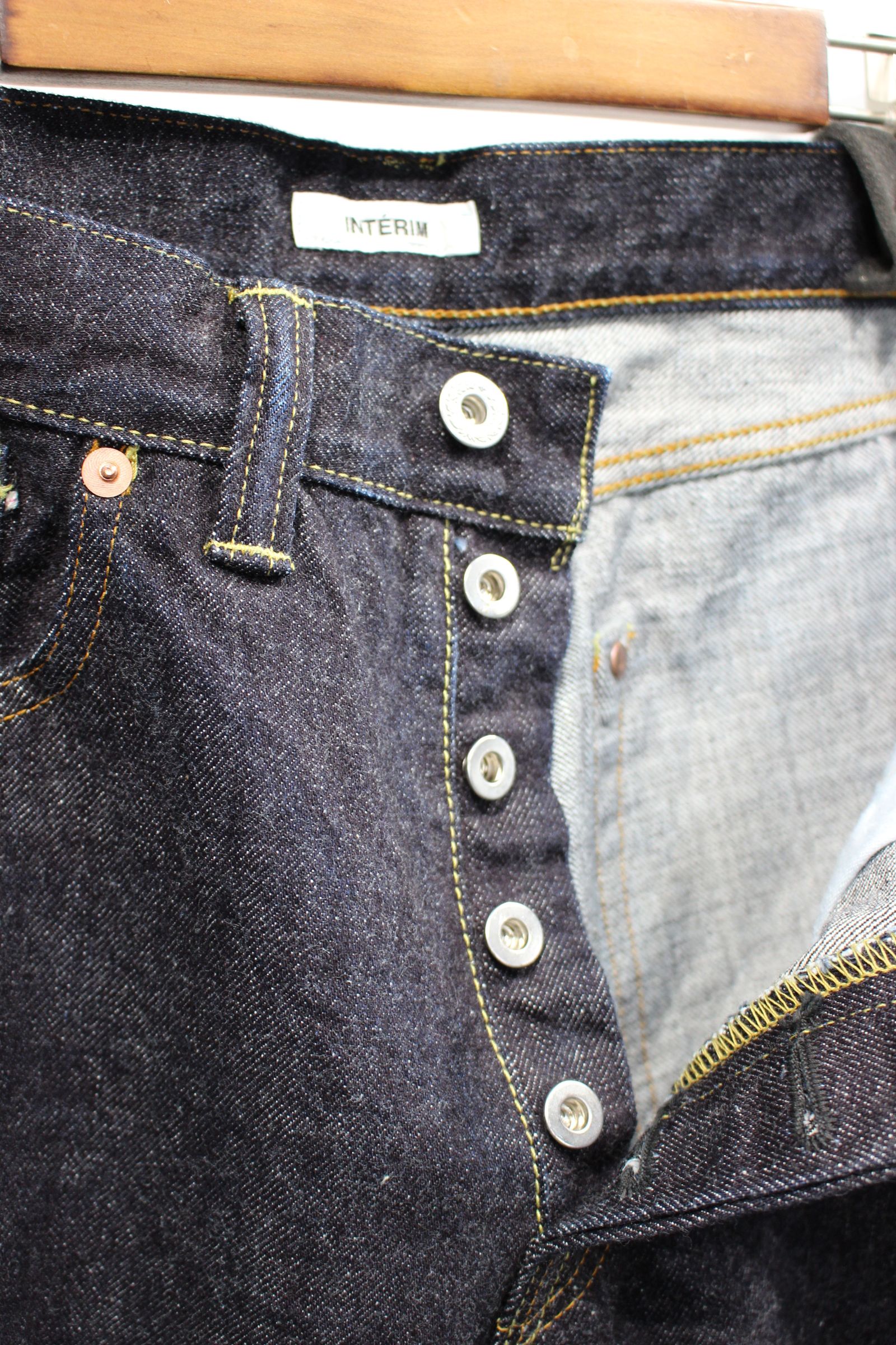 WWⅡ 1943 HEAVY KIBATA SHUTTLE DENIM JEANS/NAVY