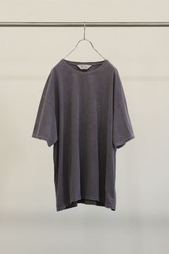 EMBROIDERY DYED T-SHIRT | PURPLE | カットソー
