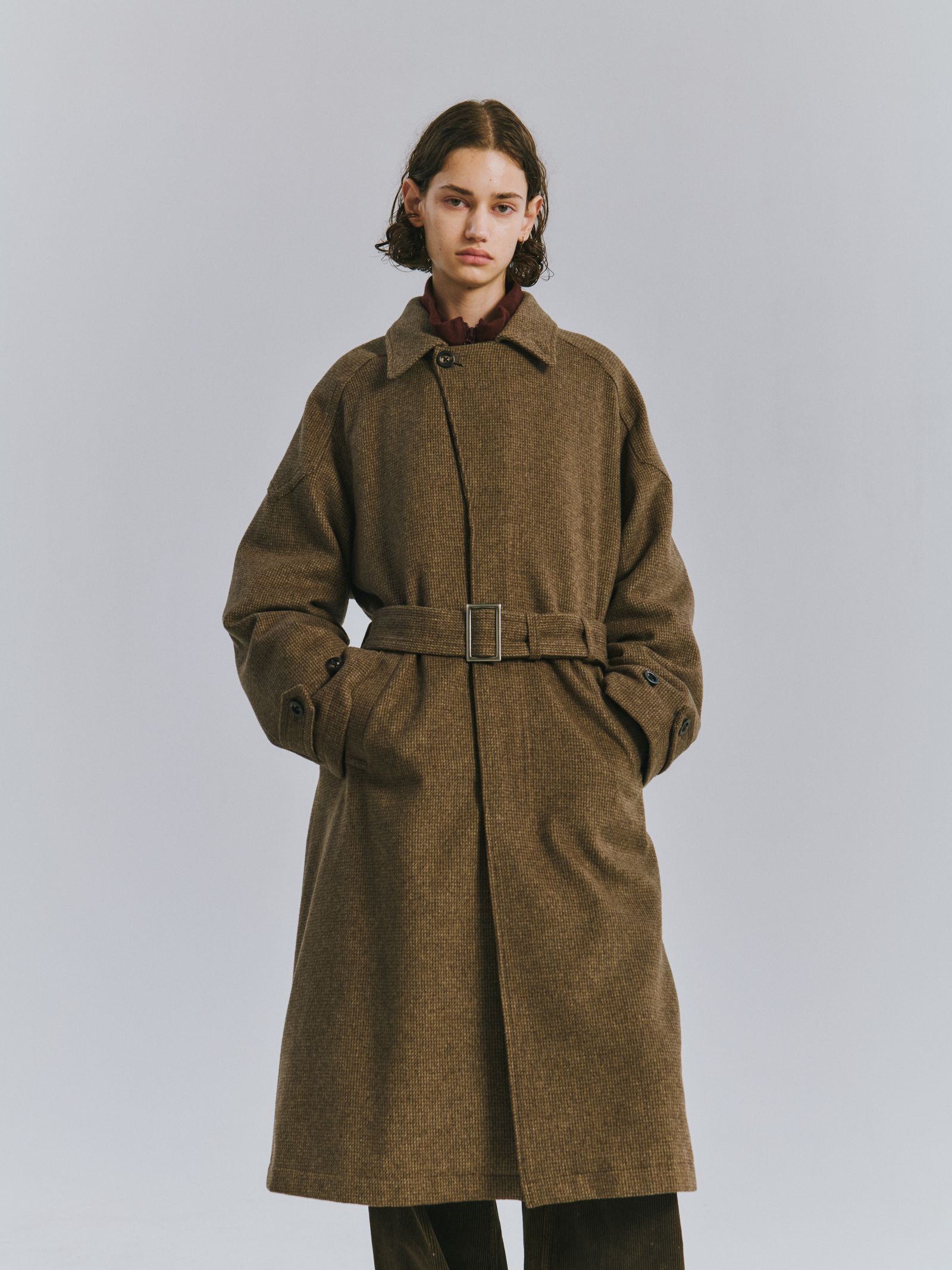 WOOL BLANKET BALMACAAN COAT | BEIGE | コート
