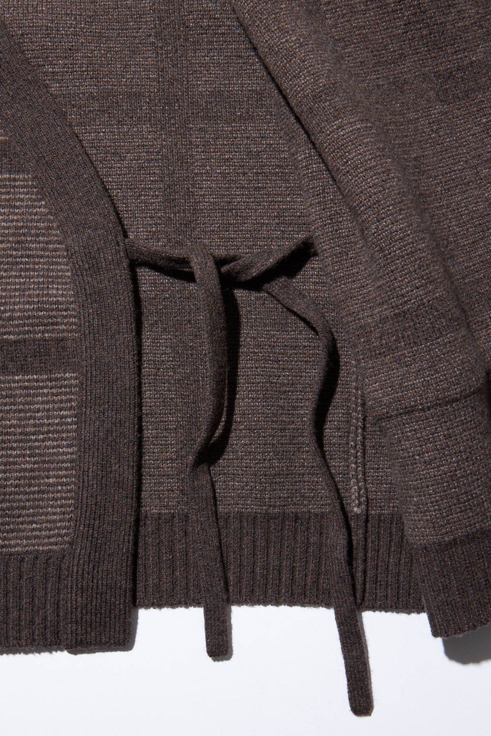SAMUE GRID CARDIGAN SWEATER WAC/ジャガードカーディガン