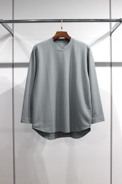 CRAPE DOUBLE-KNIT TEE L/S | SAGE | カットソー