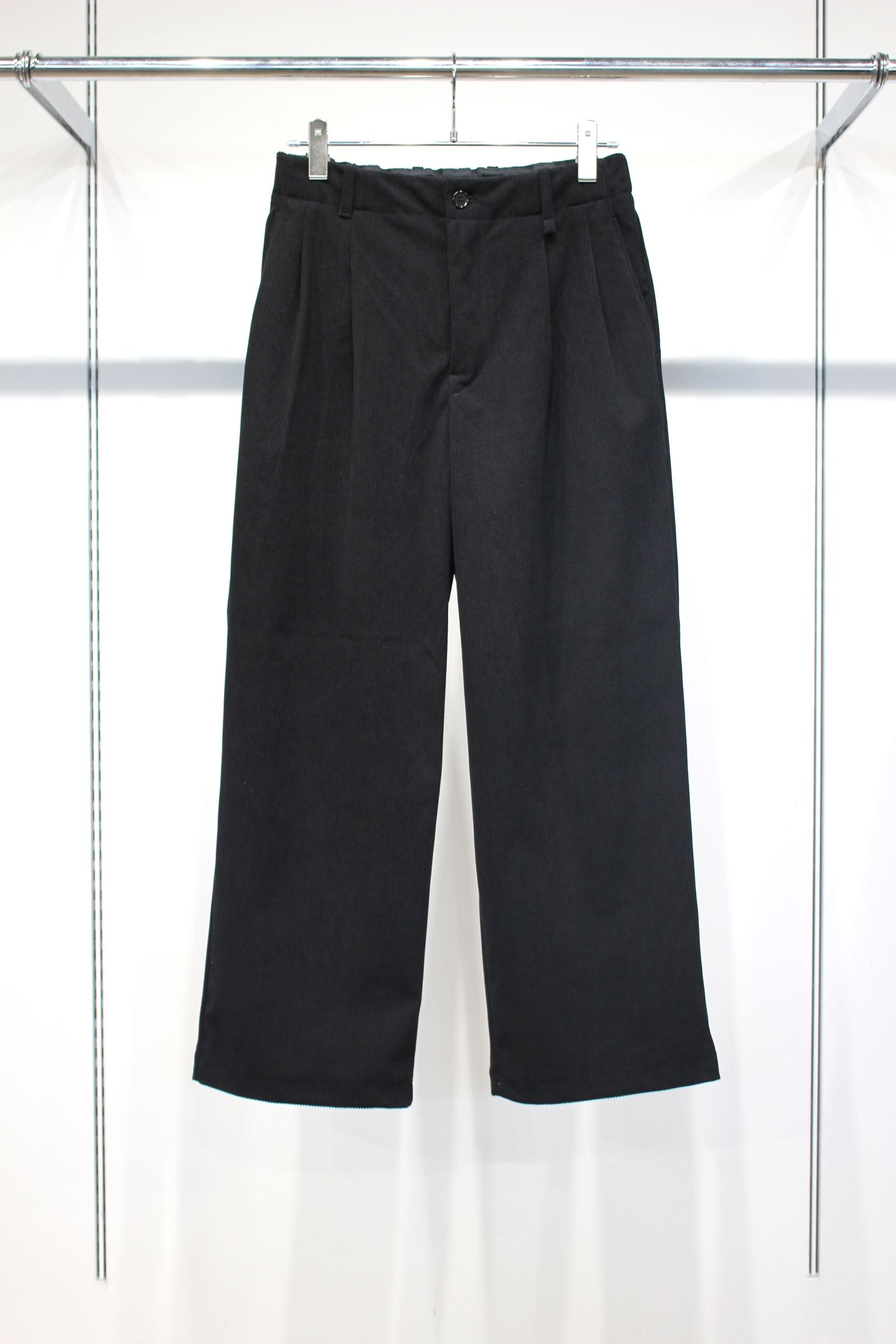 TRICOT CORDUROY PANTS | BLACK | コーデュロイパンツ