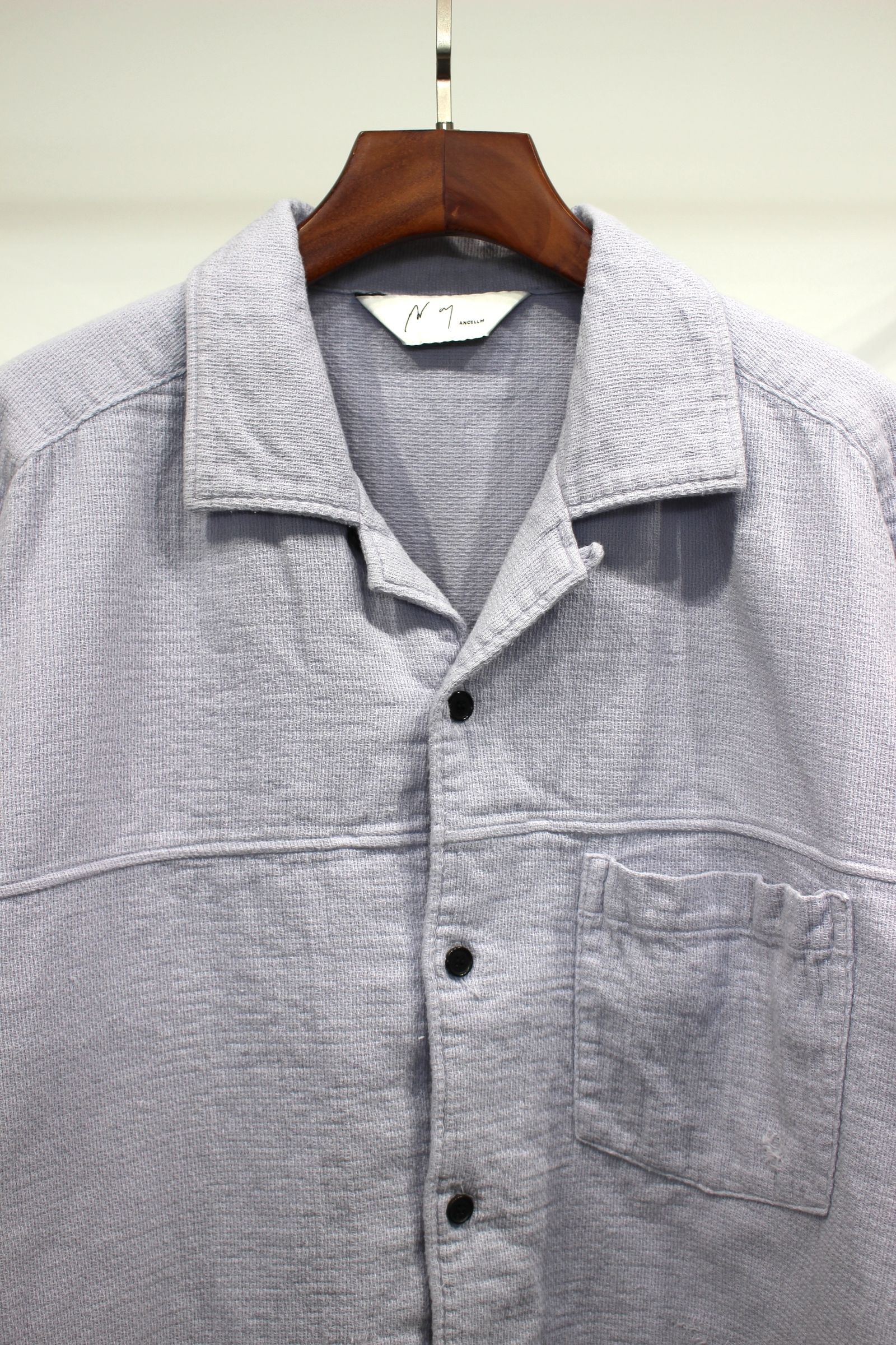 2024年 お歳暮・冬ギフト特集 SHIRT DOUBLEGAUZE - ANCELLM | ダブルガーゼシャツ | PURPLE ジャケット・アウター