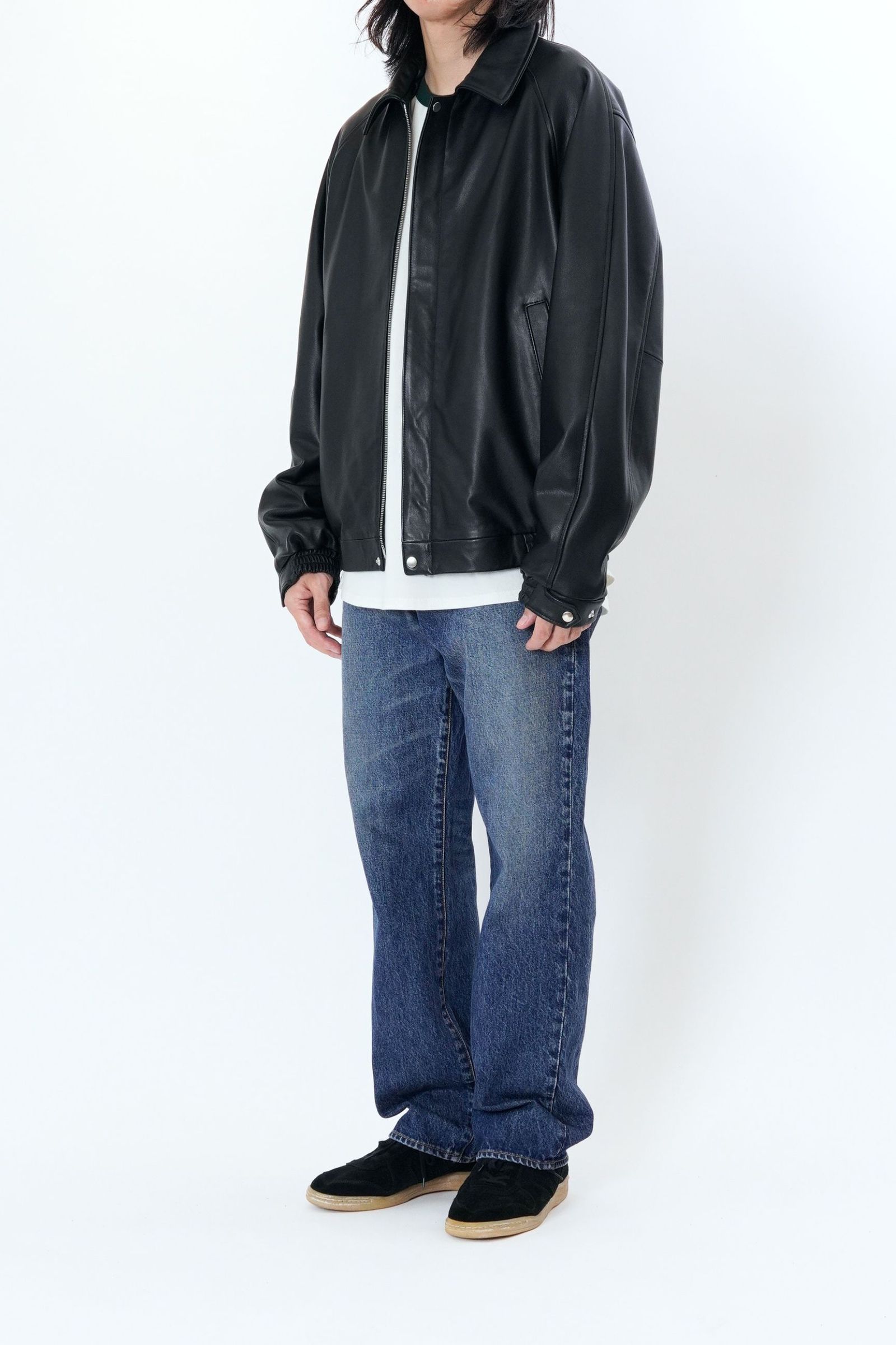 LEATHER BROUSON | BLACK | レザージャケット