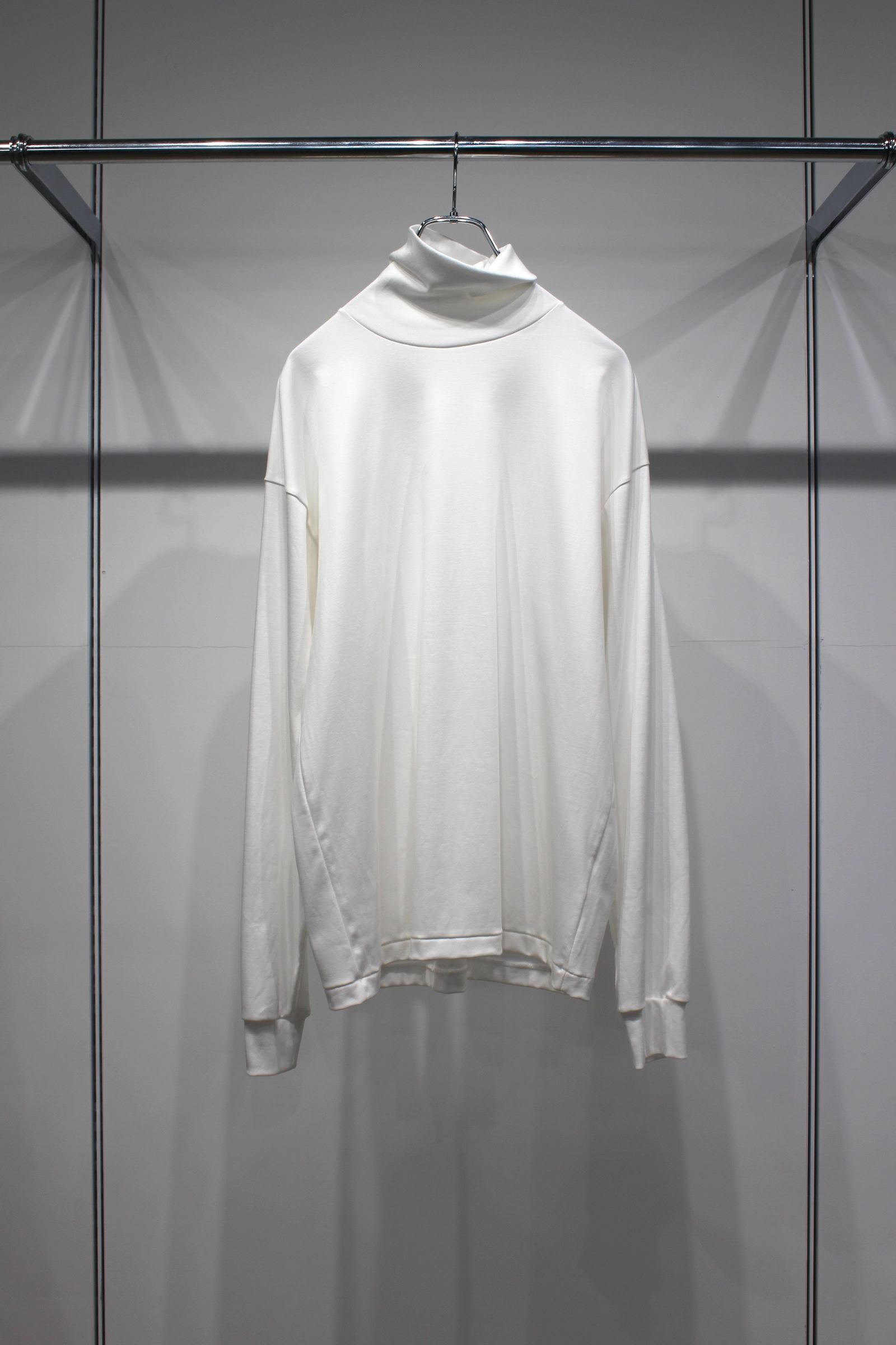 1ST PICKED SUVIN TURTLE NECK L/S TEE | WHITE | カットソー