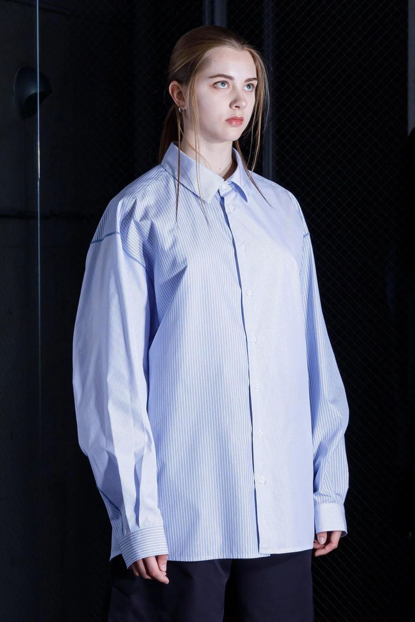 Soft Seamer Mulch Regular Shirt | SAX | シャツ