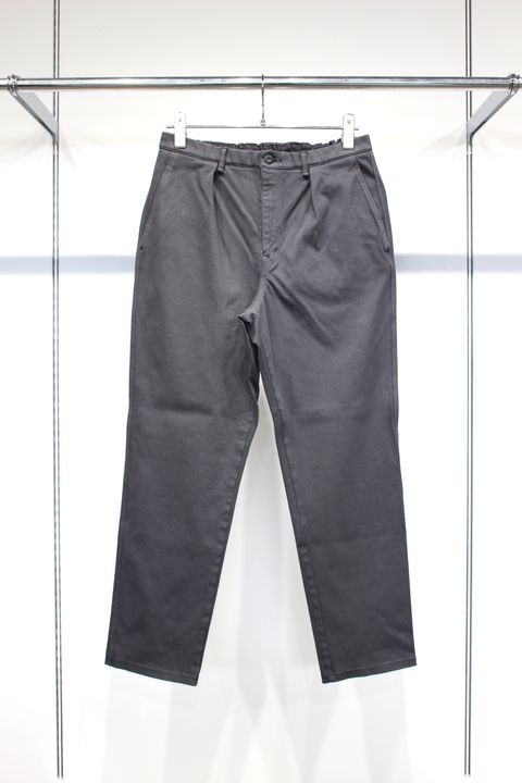 DENIM 1TUCK EZ TAPERED PANTS -slate gray- | SLATE GRAY | ニットデニム