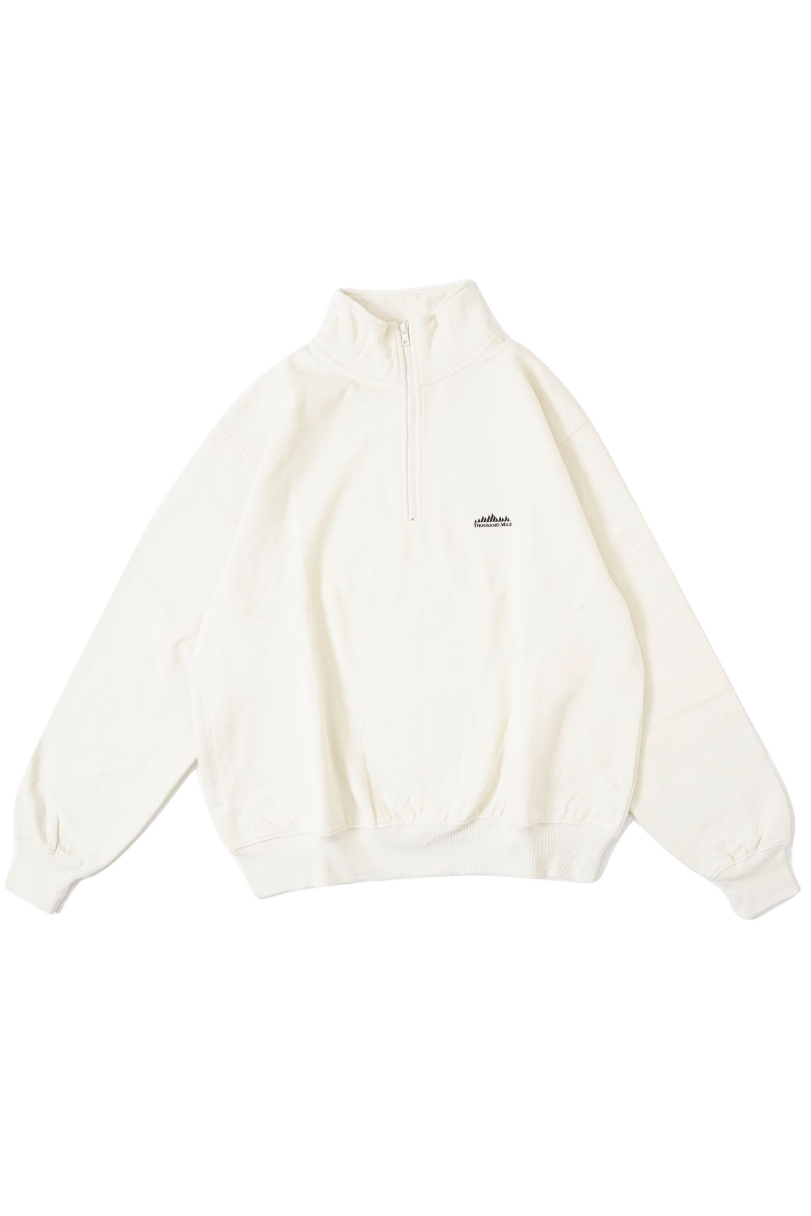 THOUSANDMILE HALF ZIP SWEAT SET UP/OFF WHITE