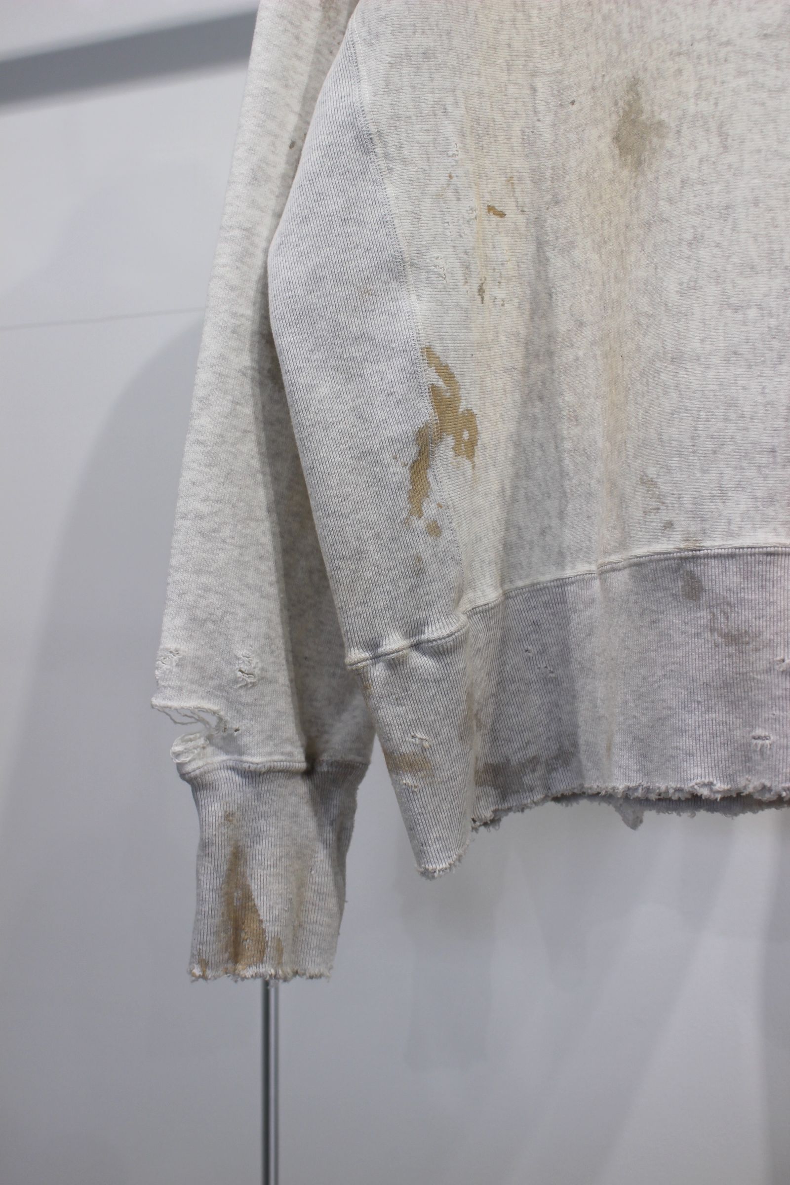 CRASH CREWNECK SWEAT SHIRT/H.IVORY