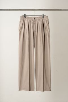 CUT GATHER EASY PANTS | BEIGE | スラックス