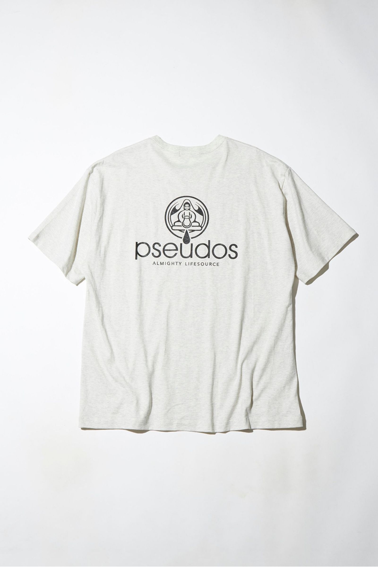 PRINTED CROSS NECK T-SHIRT SS -WATER-/プリントカットソー