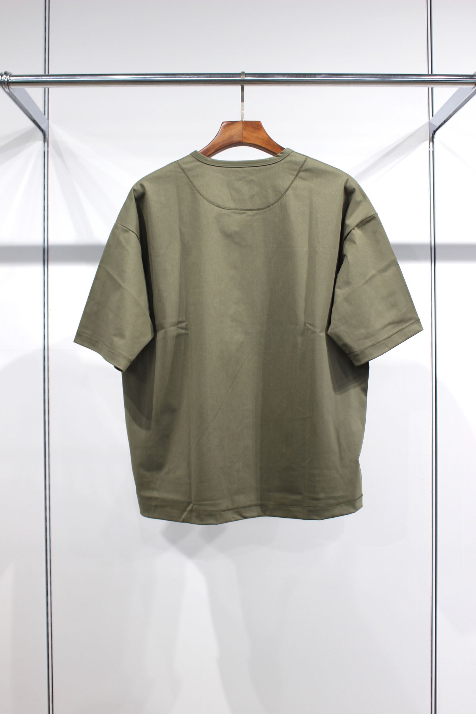 WARP KNIT OVERSIZED TEE/OLIVE
