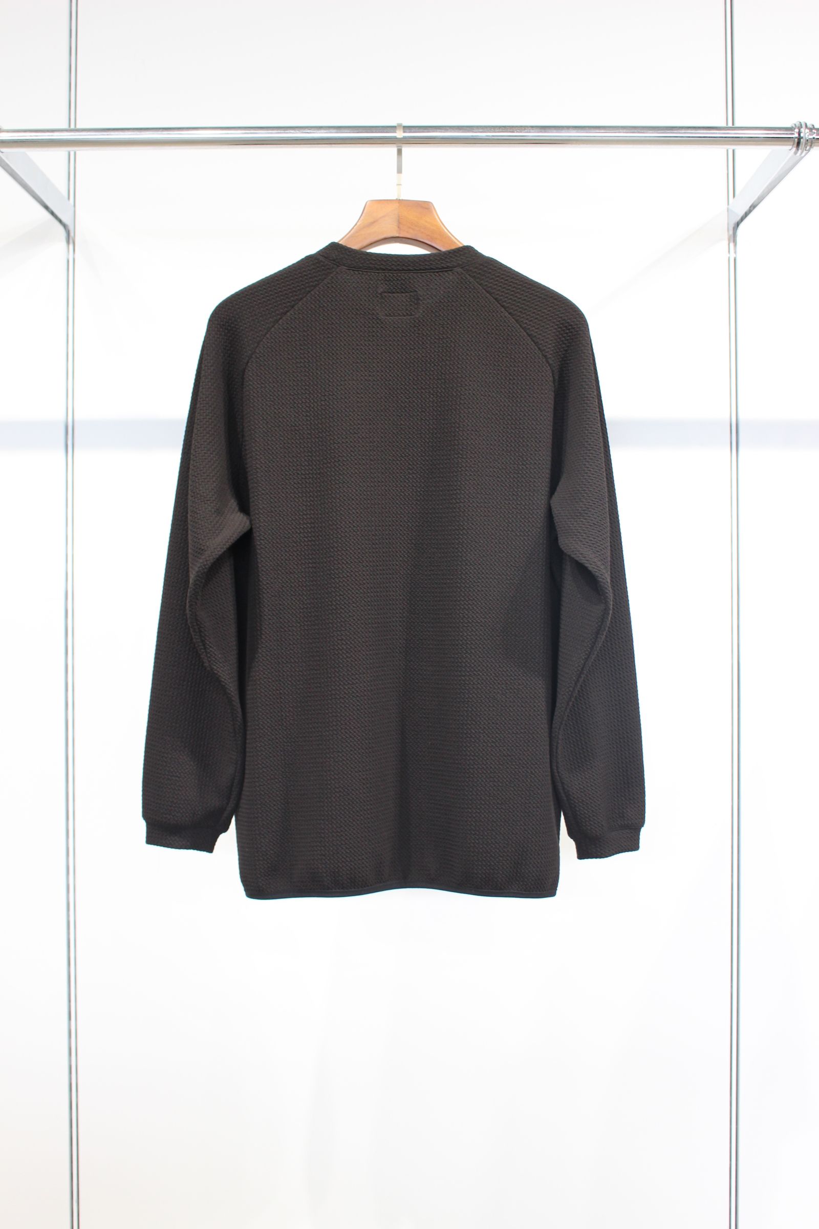 SOFT RIPPLE JERSEY L/S TEE | BLACK | カットソー