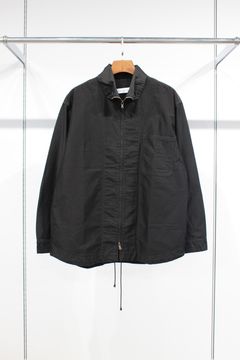 SCHMITT Zip Collar Shircket/BLACK/シャツジャケット