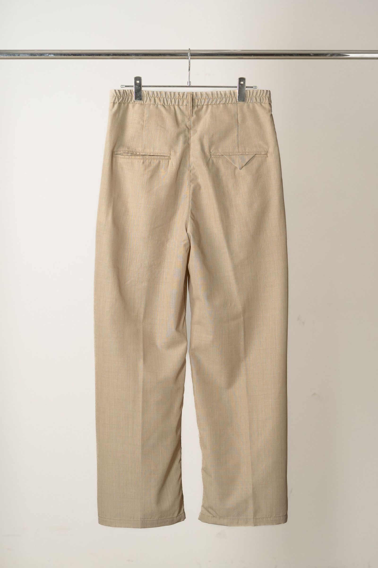LAYERED TAILORED JACKET | HAKEME WIDE SLACKS | BEIGE | セットアップ