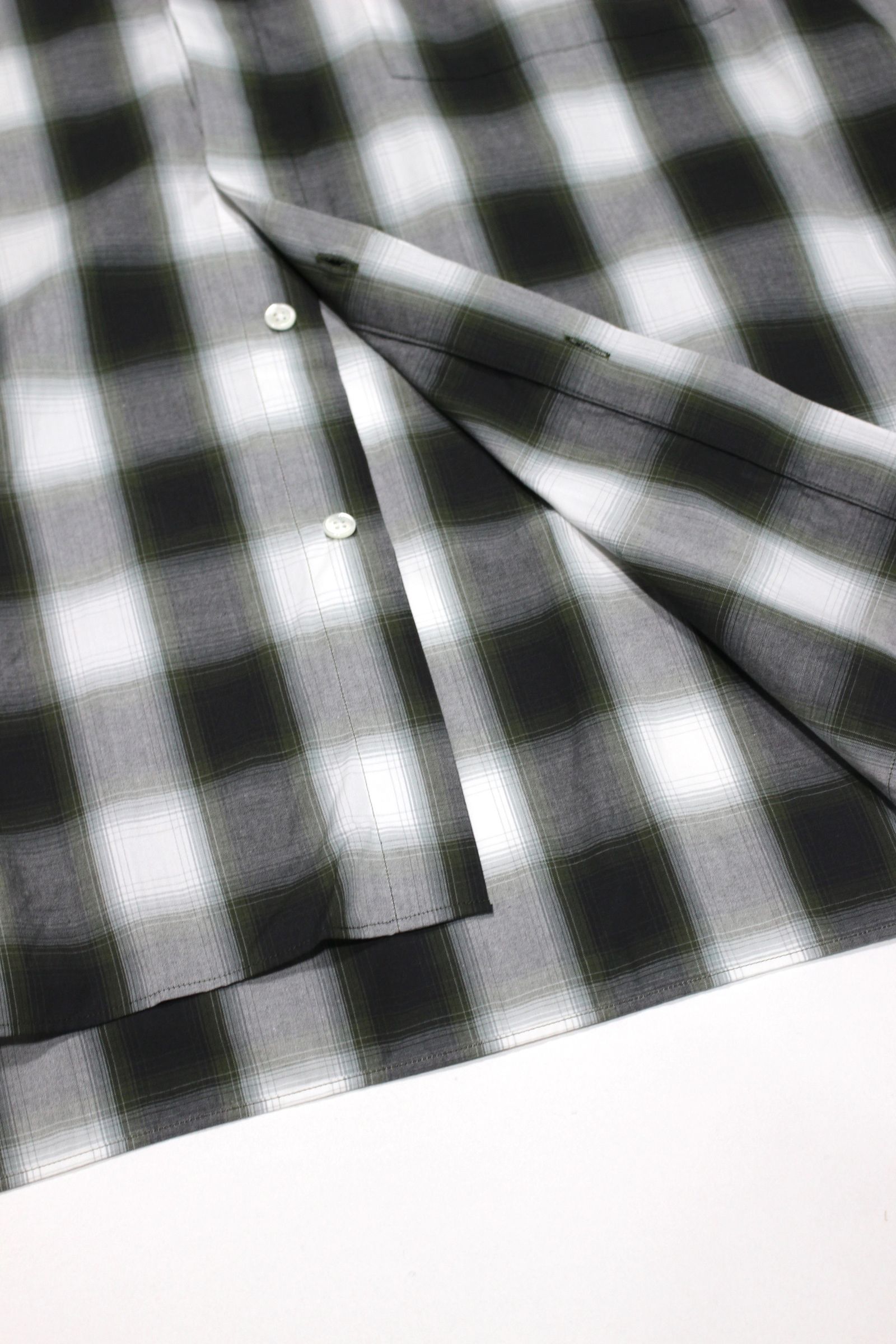 FRONT FLY SHIRT/チェックシャツ