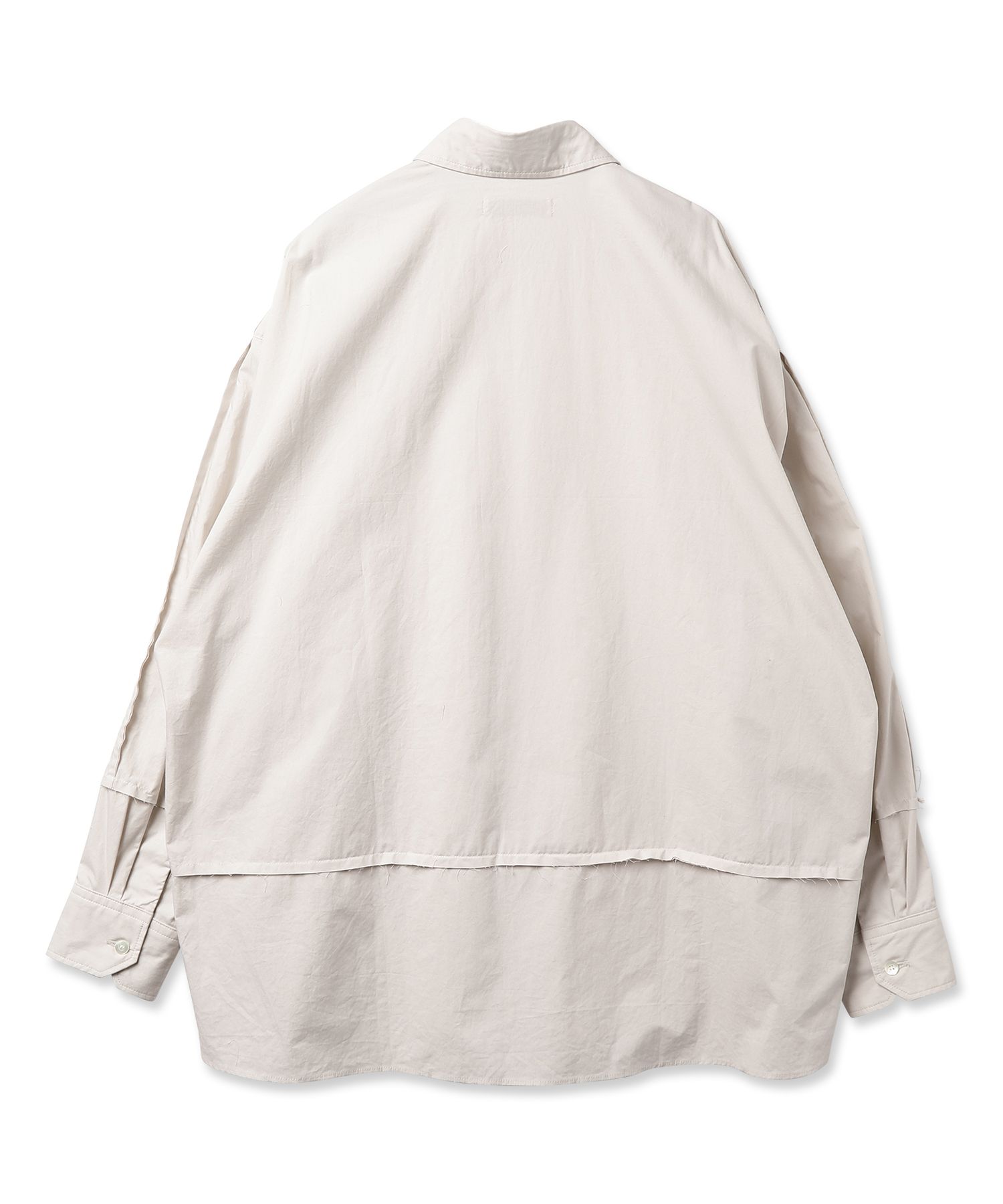 CUTTING OVER SHIRT/シャツ/エクリュベージュ
