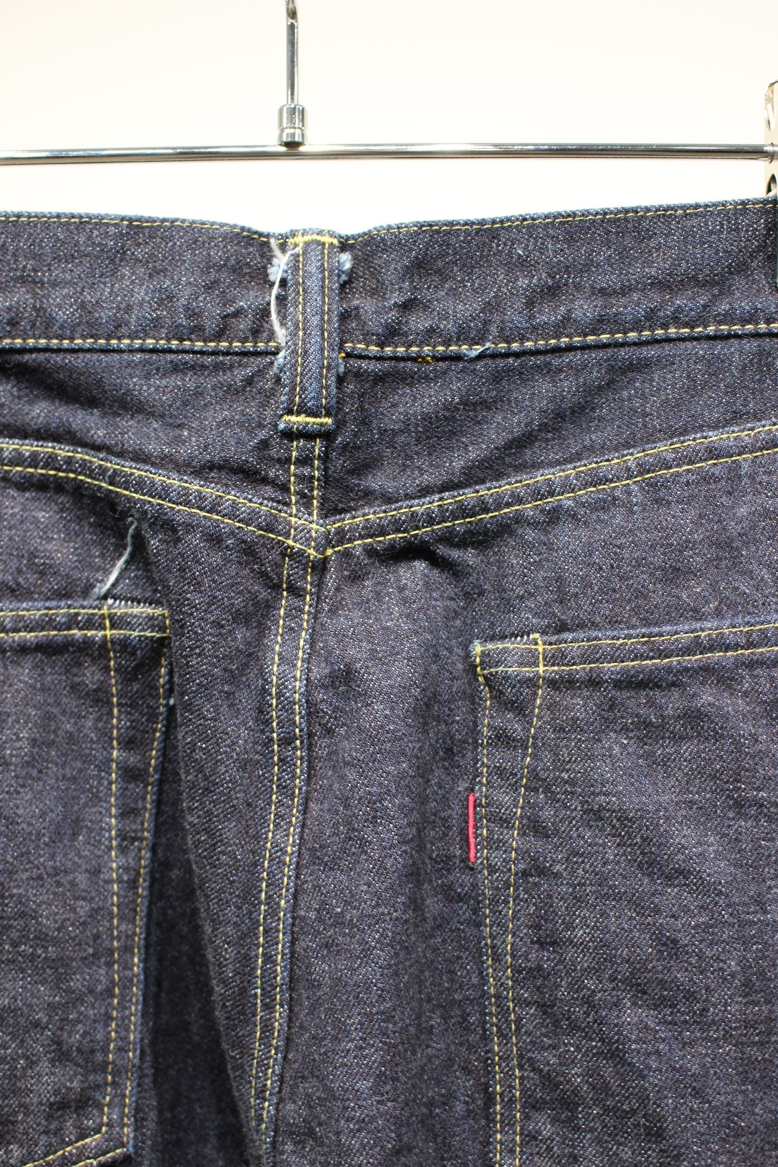WASH HEAVY KIBATA SHUTTLE HYPER BIG WWII 1943 DENIM JEANS | NAVY | デニムパンツ