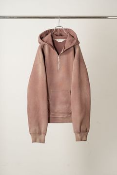 FLEECE-LINED SWEAT HOODIE | MARRON | フーディー
