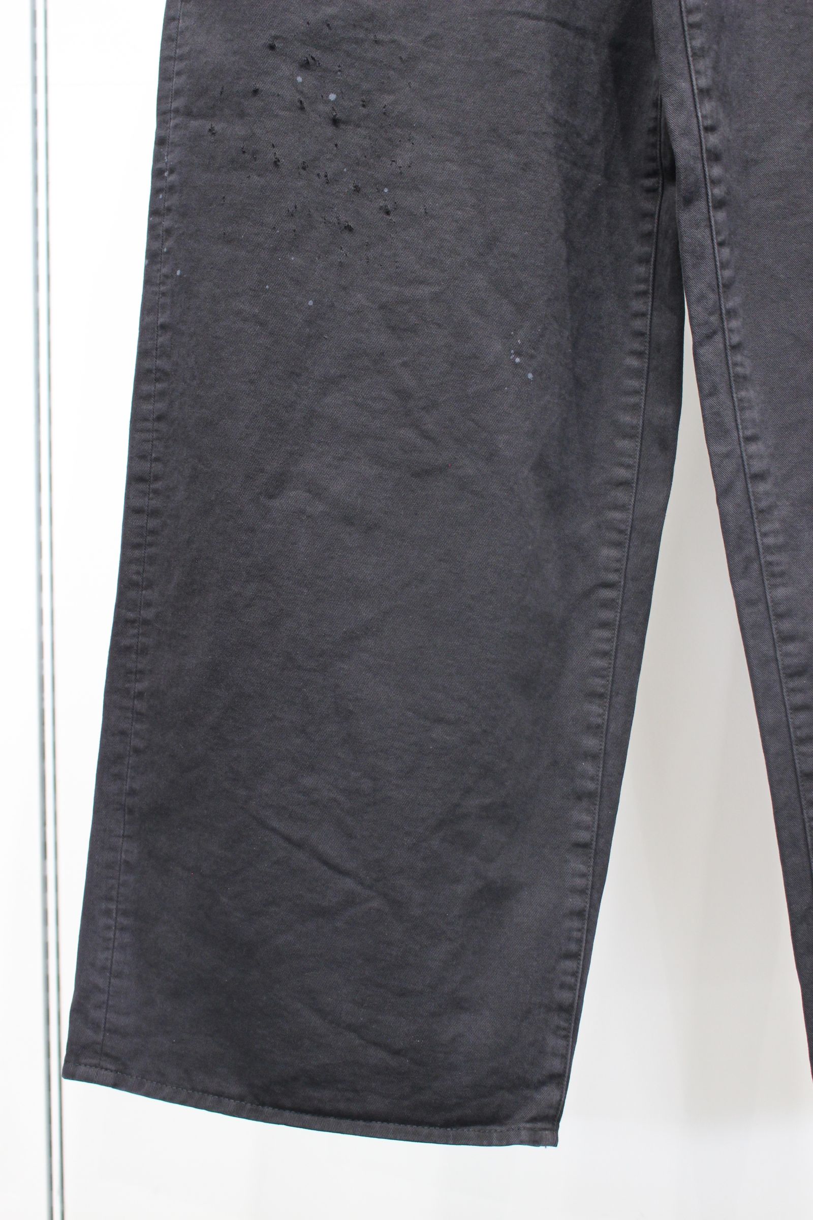 AGING CHINO SLACKS | BLACK | チノスラックス