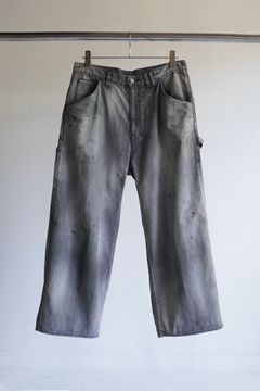 AGING PAINTER PANTS/BLACK