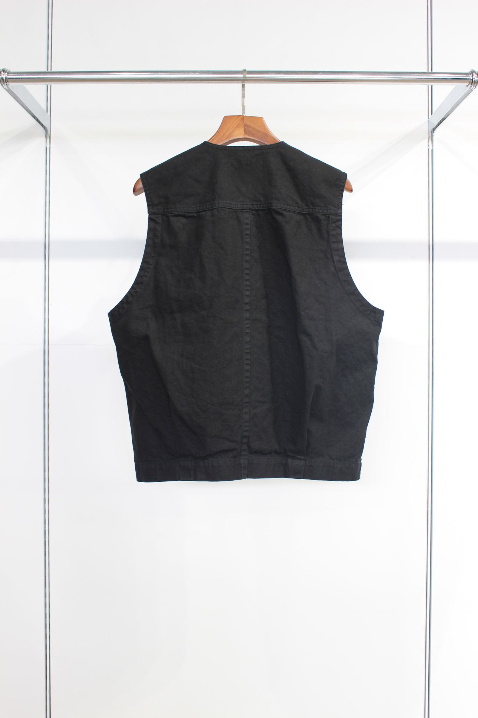 HEAVY OXFORD Double Vest | BLACK | ベスト