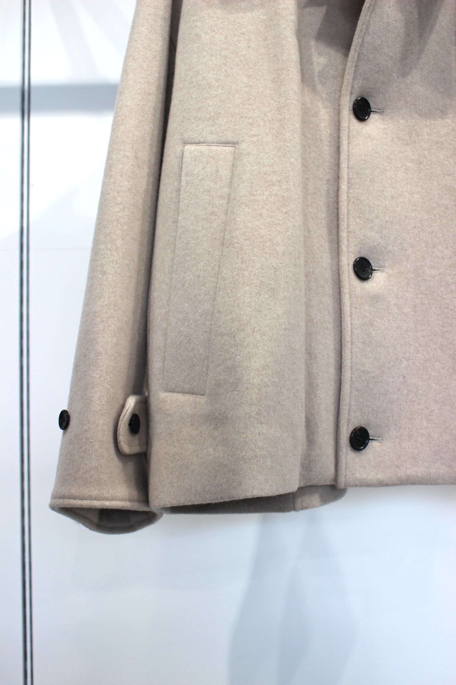SUPER 100 WOOL BEABER Work Blouson | ECRU | ワークブルゾン