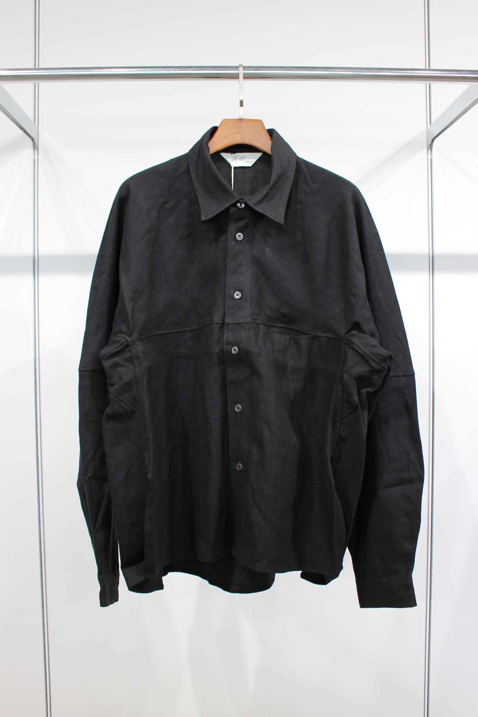 2022年最新版☆高級感溢れる ANCELLM LINENSUEDE KIMONO SHIRT