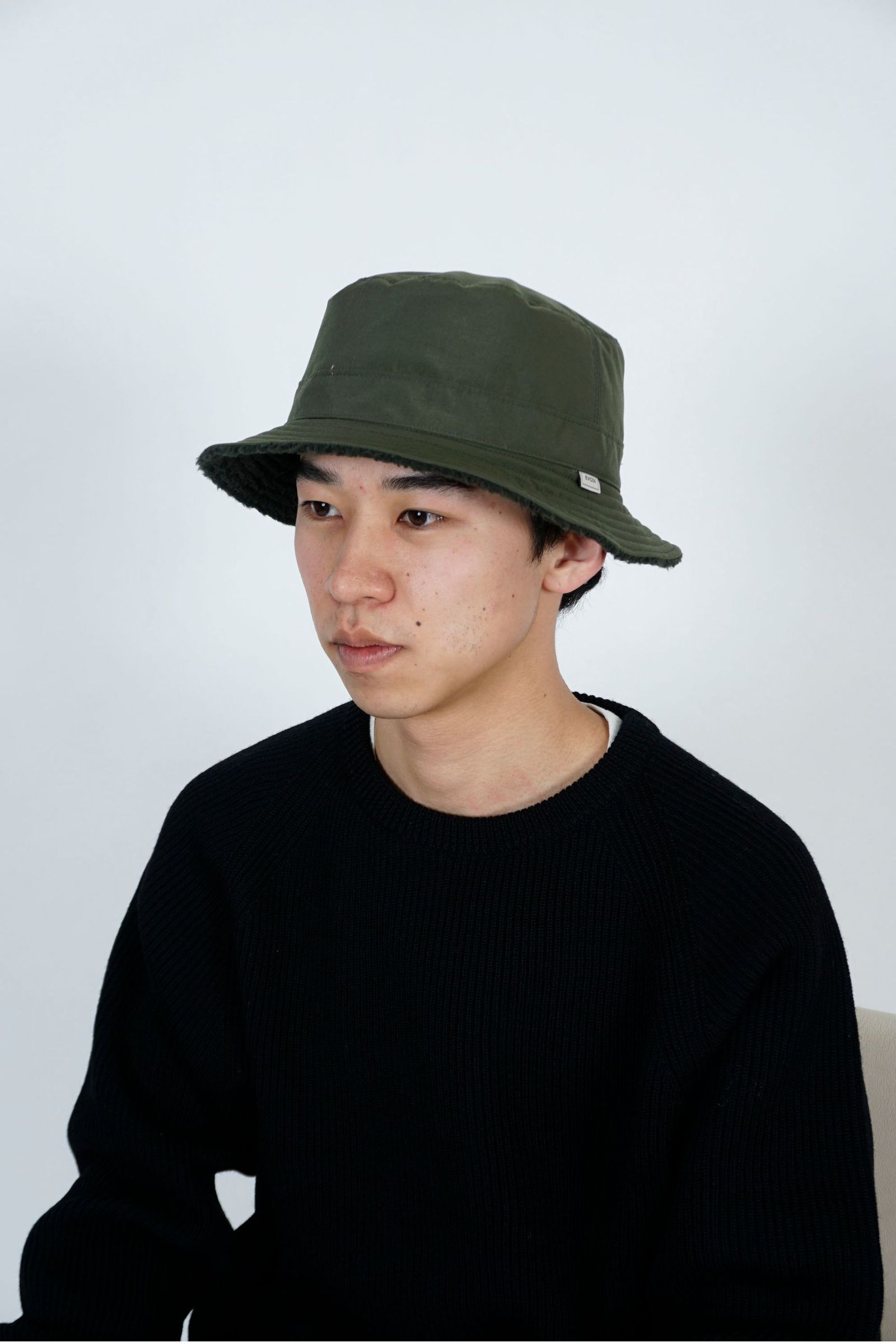 [ラスト1点] REVERSIBLE BUCKET HAT | D.GREEN | ハット