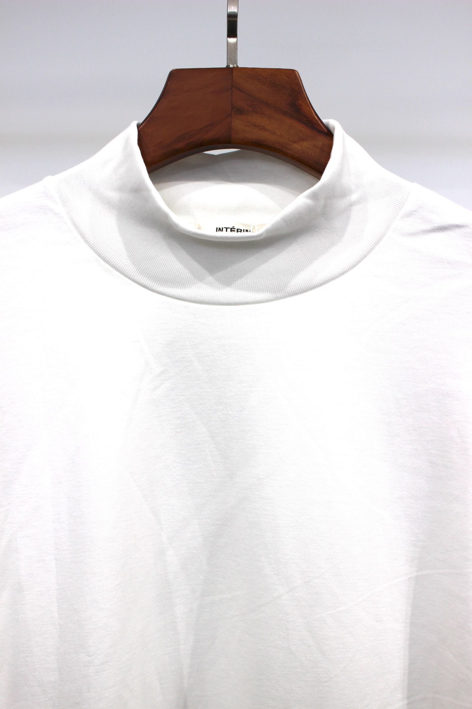 1ST PICKED SUVIN HIGH NECK L/S TEE/WHITE