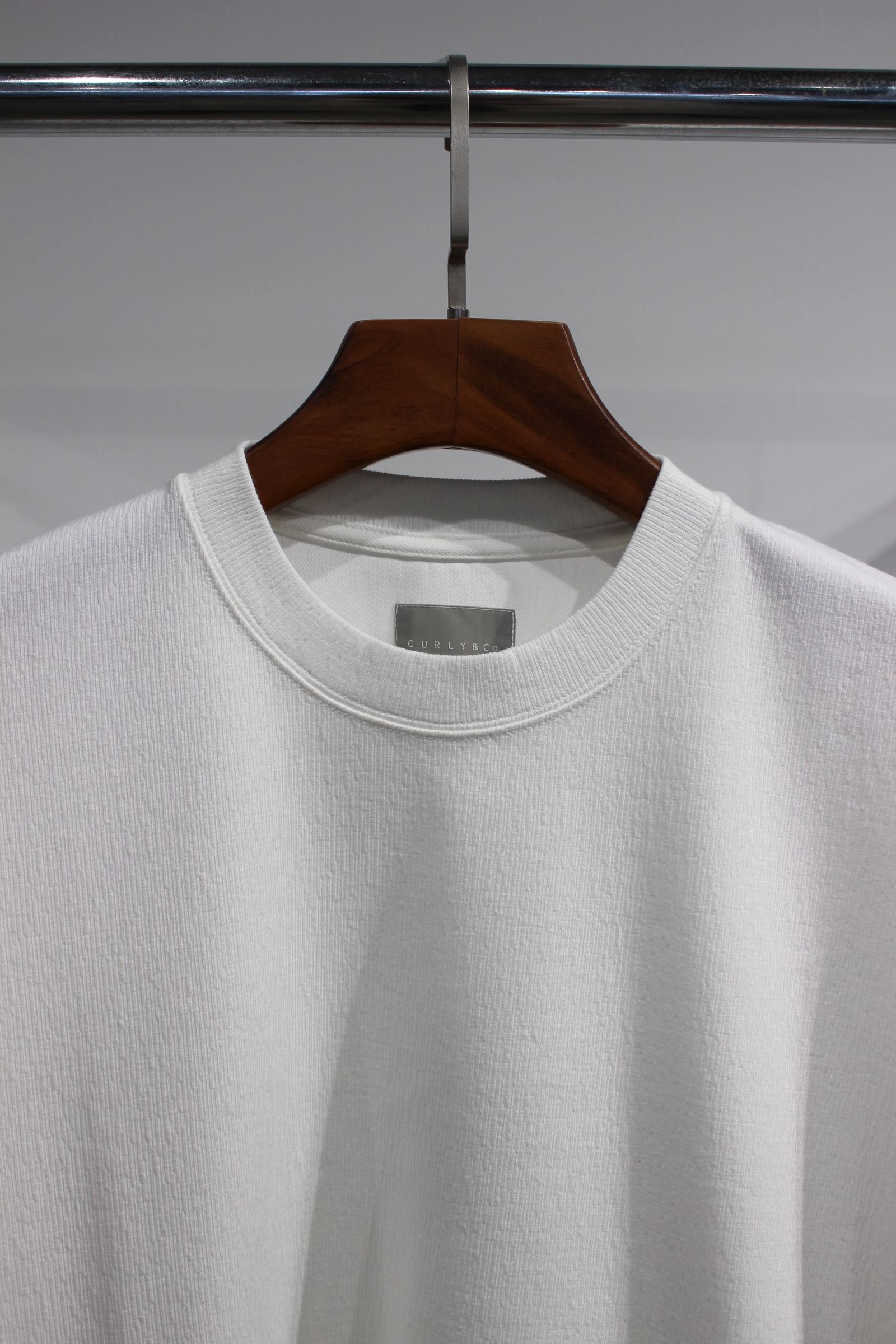 CRAPE DOUBLE-KNIT TEE L/S | WHITE | カットソー
