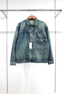 HYPER BIG,VINTAGE WASHED "1ST" KIBATA SHUTTLE DENIM JACKET/CLASSIC