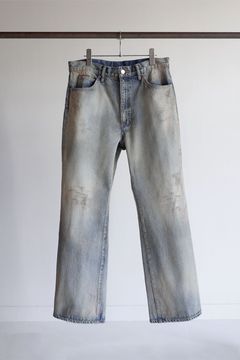 AGING SELVEDGE SHOE CUT 5P DENIM PANTS/INDIGO
