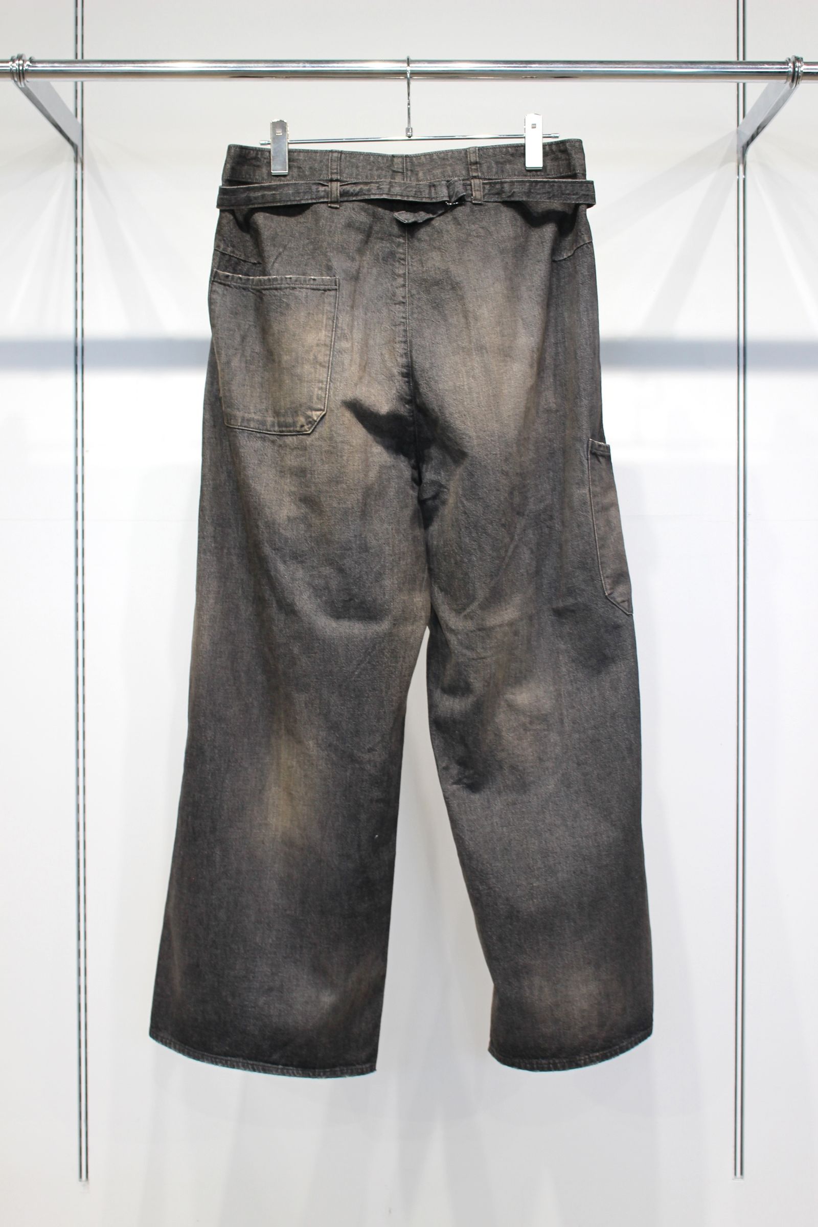 [ラスト1点] DENIM PAINTER PANTS | BLACK | ペインターパンツ