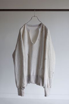 CRASH CREWNECK SWEAT SHIRT/H.IVORY