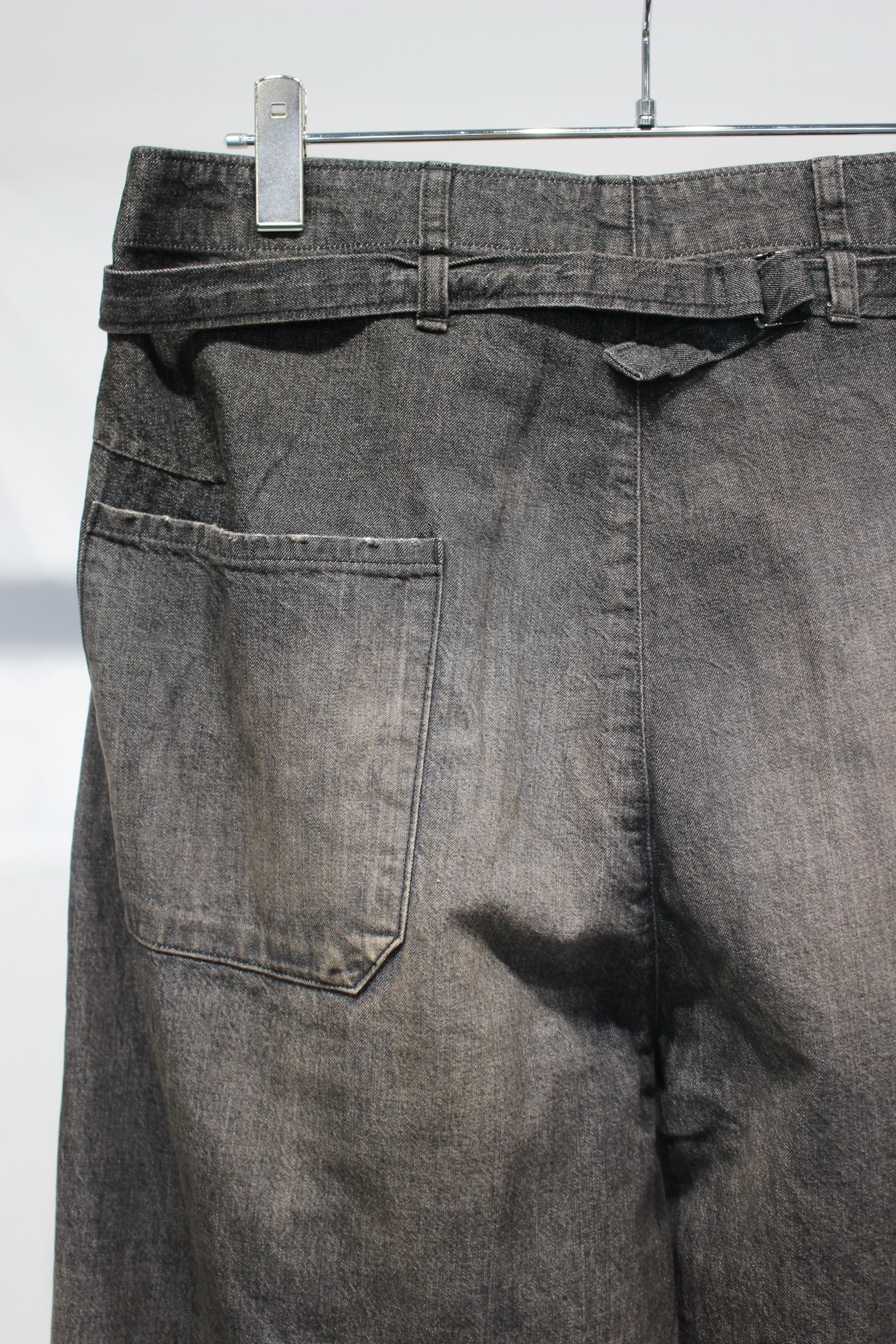 [ラスト1点] DENIM PAINTER PANTS | BLACK | ペインターパンツ