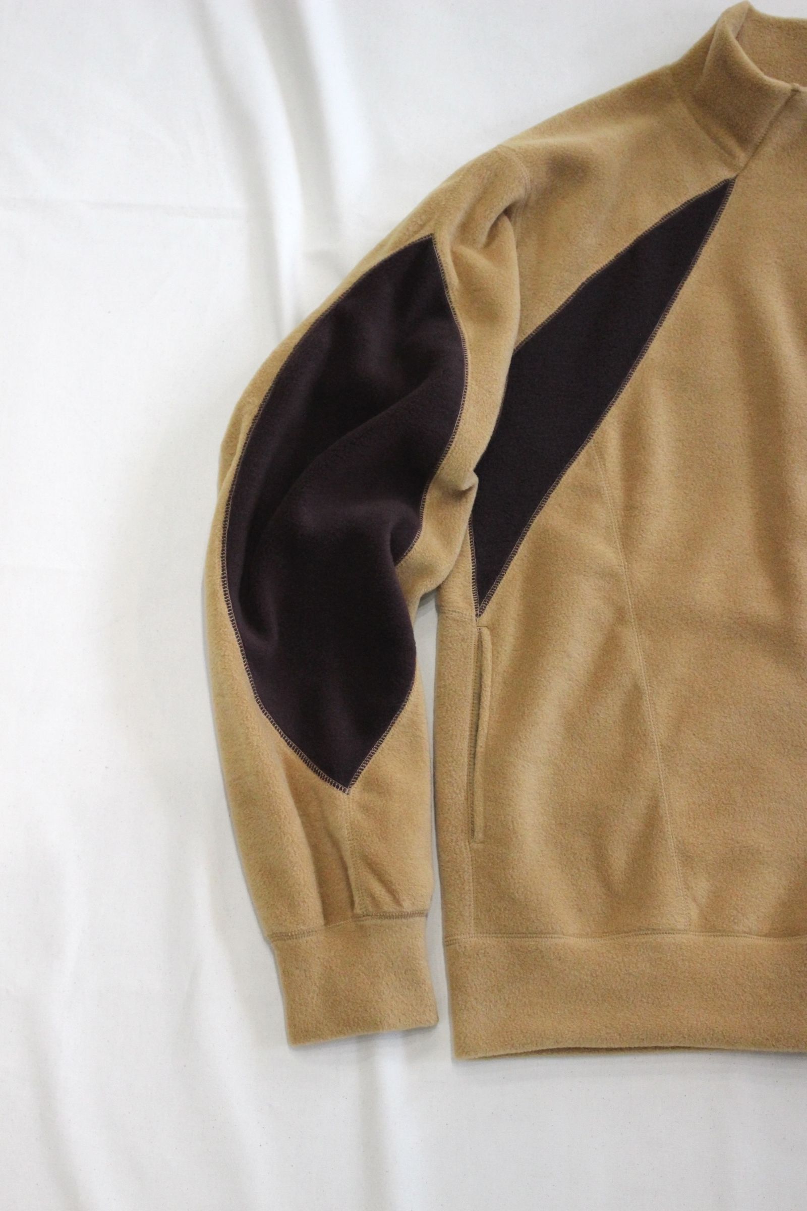 SWITCHING FLEECE HALF ZIP L/S | BEIGE | フリース