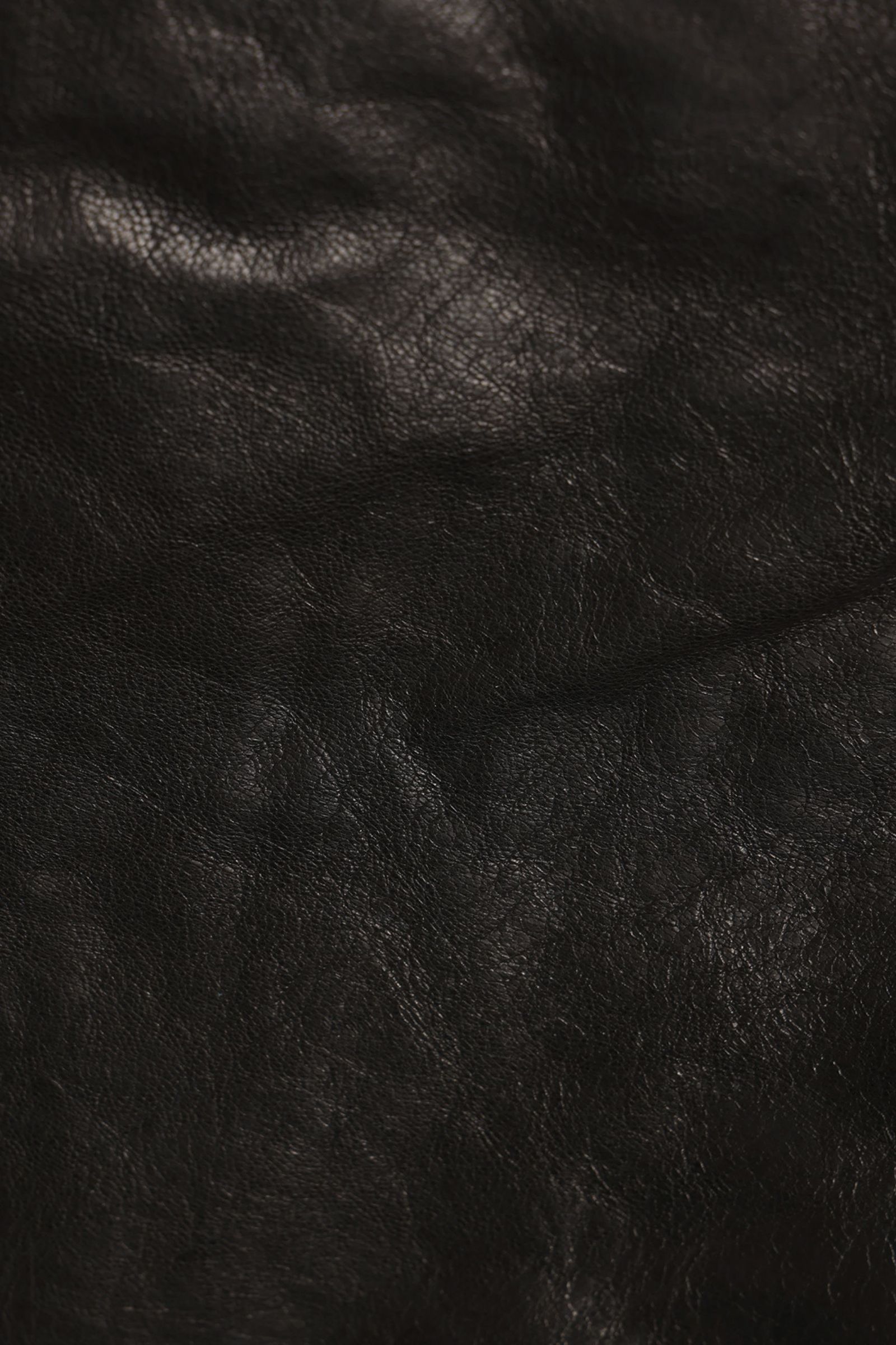 DRAPING LEATHER JACKET | BLACK | レザージャケット