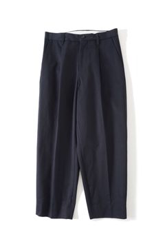 COTTON 1TUCK TROUSERS/コットン1タックトラウザーズ