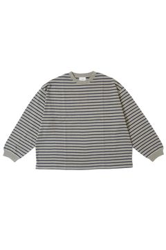 BORDER WIDE L/S TEE/カットソー