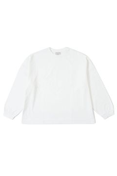 WIDE L/S TEE/WHITE