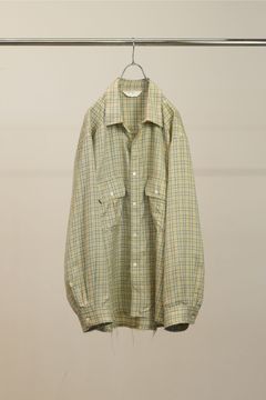 [ラスト1点] NEL CHECK OVER WORK SHIRT | CREAM | ネルシャツ
