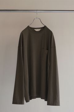 C/R OVER CREWNECK LS T-SHIRT | OLIVE | カットソー